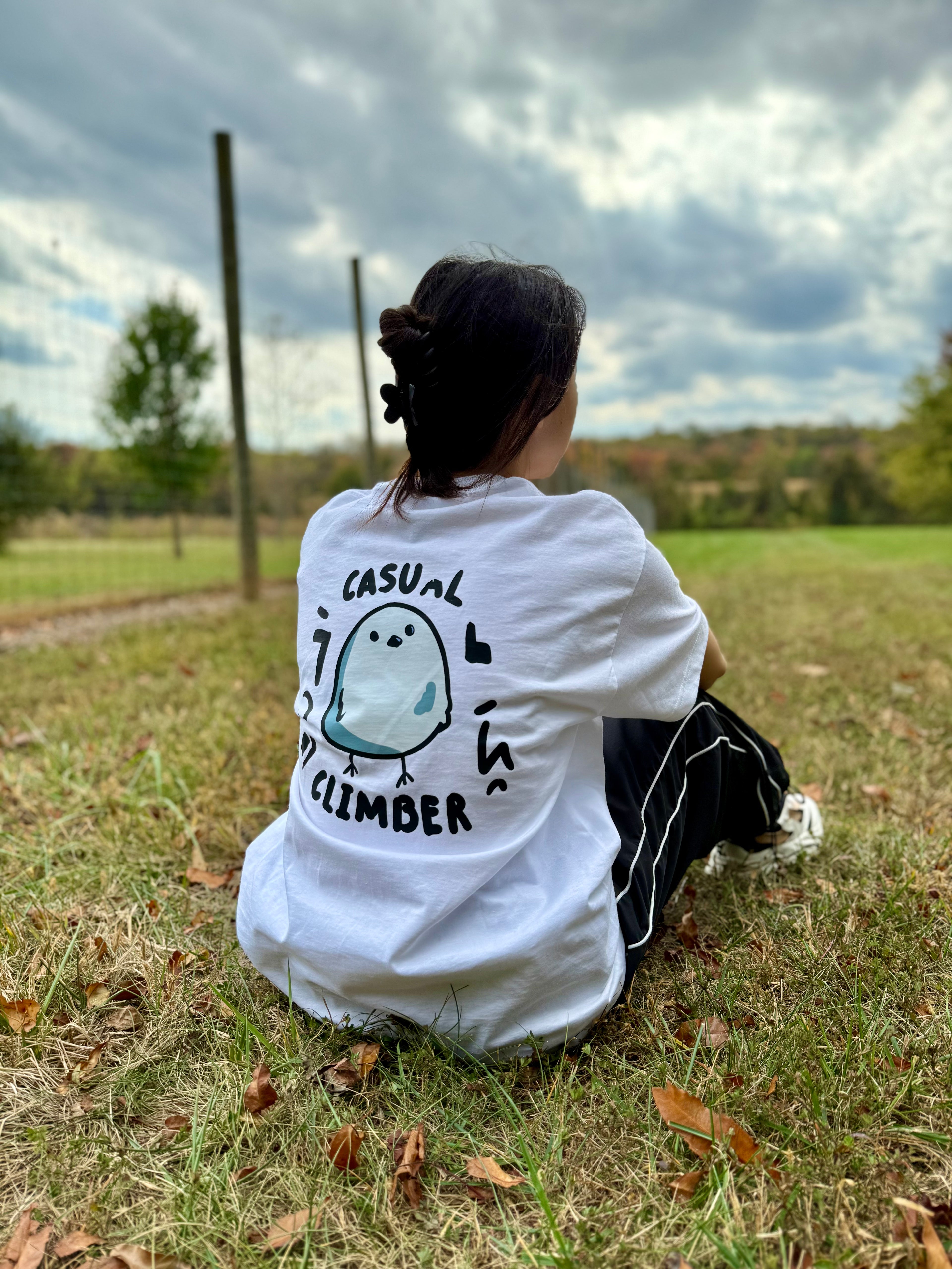 White Casual Climber T-Shirt