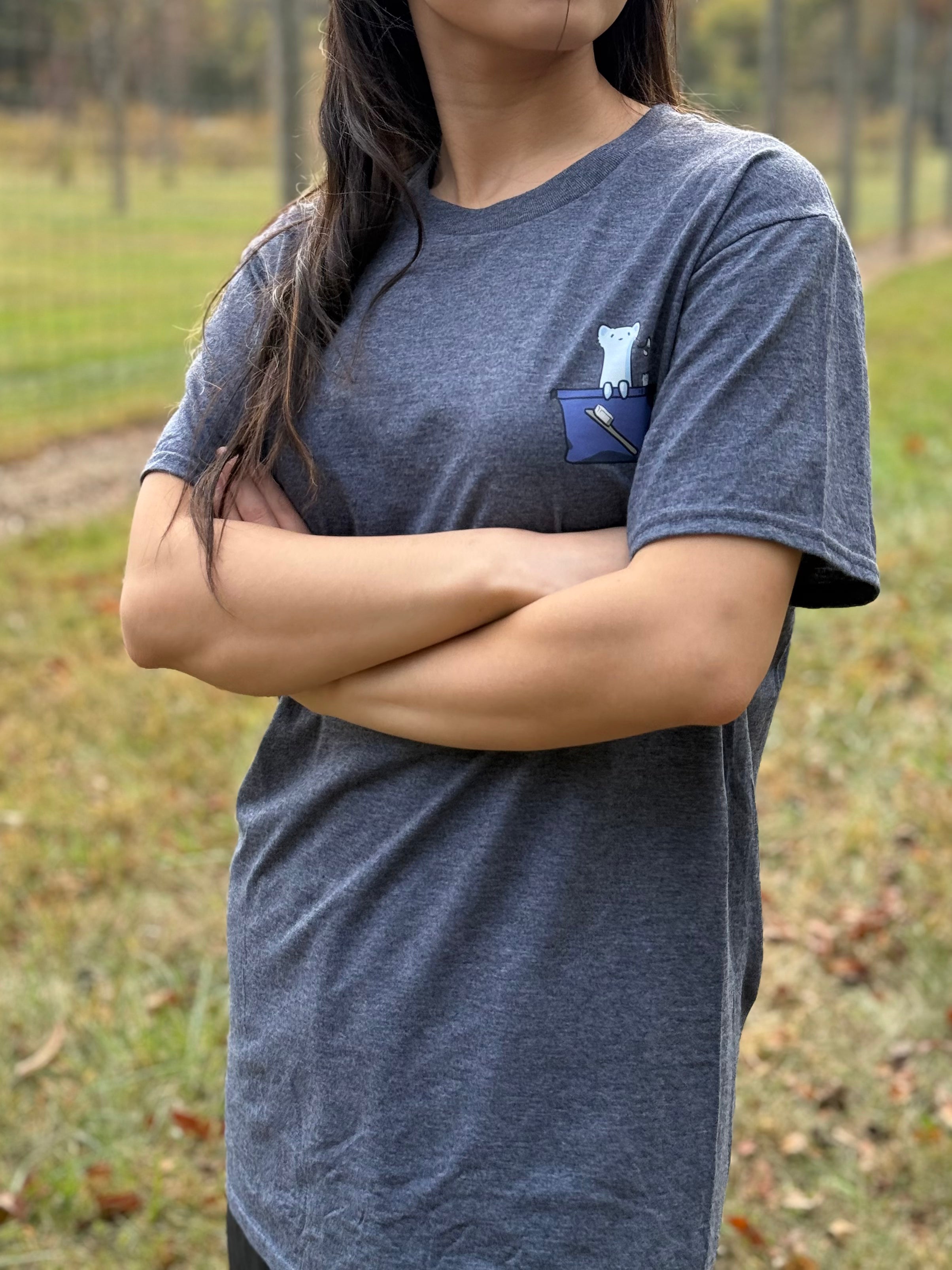 Grey Mini Chalk Bag Ferret T-Shirt